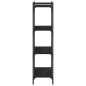 vidaXL Librería de 4 estantes madera de ingeniería negro 80x30x120 cm vidaXL Librería de 4 estantes madera de ingeniería negro 80x30x120 cm