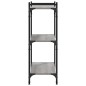vidaXL Librería 3 estantes madera ingeniería gris Sonoma 80x30x86 cm vidaXL Librería 3 estantes madera ingeniería gris Sonoma 80x30x86 cm