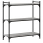 vidaXL Librería 3 estantes madera ingeniería gris Sonoma 80x30x86 cm vidaXL Librería 3 estantes madera ingeniería gris Sonoma 80x30x86 cm