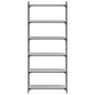 vidaXL Librería 6 estantes madera ingeniería gris Sonoma 80x30x188 cm vidaXL Librería 6 estantes madera ingeniería gris Sonoma 80x30x188 cm