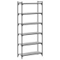 vidaXL Librería 6 estantes madera ingeniería gris Sonoma 80x30x188 cm vidaXL Librería 6 estantes madera ingeniería gris Sonoma 80x30x188 cm