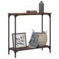 vidaXL Mesa consola madera de ingeniería roble ahumado 75x30,5x75 cm vidaXL Mesa consola madera de ingeniería roble ahumado 75x30,5x75 cm