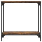 vidaXL Mesa consola madera de ingeniería roble ahumado 75x30,5x75 cm vidaXL Mesa consola madera de ingeniería roble ahumado 75x30,5x75 cm