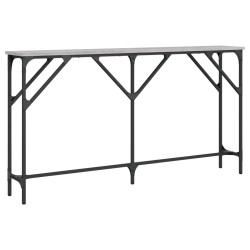 vidaXL Mesa consola madera de ingeniería gris Sonoma 140x23x75 cm