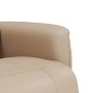 vidaXL Sillón reclinable masaje reposapiés cuero sintético capuchino vidaXL Sillón reclinable masaje reposapiés cuero sintético capuchino