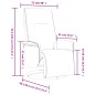 vidaXL Sillón reclinable masaje reposapiés cuero sintético capuchino vidaXL Sillón reclinable masaje reposapiés cuero sintético capuchino
