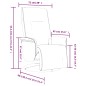 vidaXL Sillón reclinable masaje con reposapiés cuero sintético marrón vidaXL Sillón reclinable masaje con reposapiés cuero sintético marrón