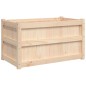 vidaXL Jardinera de madera maciza de pino 90x50x50 cm vidaXL Jardinera de madera maciza de pino 90x50x50 cm