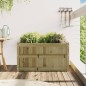 vidaXL Jardinera de madera de pino impregnada 90x50x50 cm vidaXL Jardinera de madera de pino impregnada 90x50x50 cm