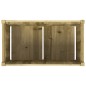 vidaXL Jardinera de madera de pino impregnada 90x50x50 cm vidaXL Jardinera de madera de pino impregnada 90x50x50 cm