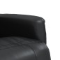 vidaXL Sillón reclinable con reposapiés cuero sintético negro vidaXL Sillón reclinable con reposapiés cuero sintético negro