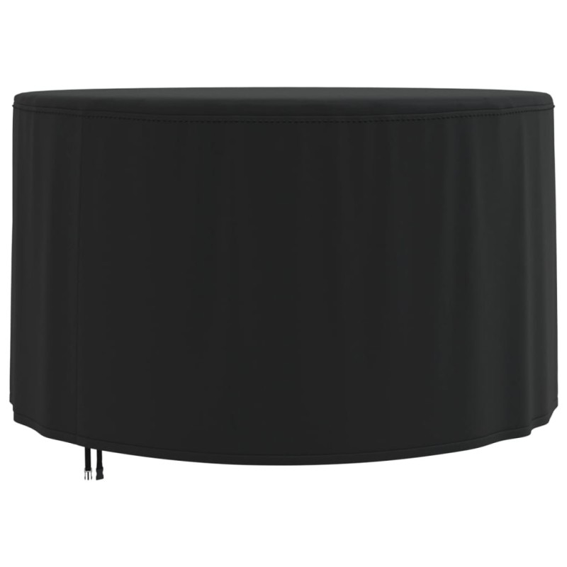vidaXL Cubierta muebles jardín redonda Oxford 420D negro Ø 128x71 cm