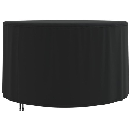 vidaXL Cubierta muebles jardín redonda Oxford 420D negro Ø 128x71 cm