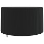 vidaXL Cubierta muebles jardín redonda Oxford 420D negro Ø 128x71 cm