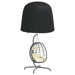 vidaXL Cubierta de sillón doble colgante Oxford 420D negro Ø230x200 cm