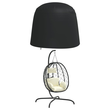 vidaXL Cubierta de sillón doble colgante Oxford 420D negro Ø230x200 cm