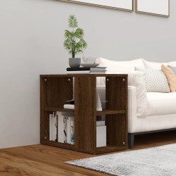 vidaXL Armario auxiliar madera contrachapada marrón roble 60x30x50 cm