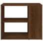 vidaXL Armario auxiliar madera contrachapada marrón roble 60x30x50 cm