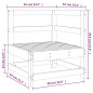 vidaXL Sofá de esquina de madera maciza de pino marrón miel vidaXL Sofá de esquina de madera maciza de pino marrón miel