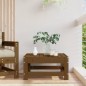 vidaXL Taburete de jardín madera maciza de pino marrón miel vidaXL Taburete de jardín madera maciza de pino marrón miel
