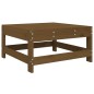 vidaXL Taburete de jardín madera maciza de pino marrón miel vidaXL Taburete de jardín madera maciza de pino marrón miel