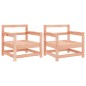 vidaXL Sillones de jardín 2 unidades madera maciza Douglas vidaXL Sillones de jardín 2 unidades madera maciza Douglas