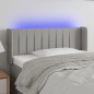 vidaXL Cabecero con LED de tela gris claro 83x16x78/88 cm vidaXL Cabecero con LED de tela gris claro 83x16x78/88 cm