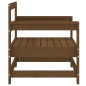 vidaXL Sillones de jardín 2 unidades madera maciza pino marrón miel vidaXL Sillones de jardín 2 unidades madera maciza pino marrón miel