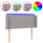 vidaXL Cabecero con LED de tela gris claro 83x16x78/88 cm vidaXL Cabecero con LED de tela gris claro 83x16x78/88 cm