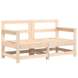 vidaXL Sofás de esquina de jardín 2 uds madera maciza de pino