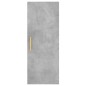 vidaXL Aparador de madera contrachapada gris hormigón 34,5x34x180 cm vidaXL Aparador de madera contrachapada gris hormigón 34,5x34x180 cm