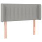 vidaXL Cabecero con LED de tela gris claro 83x16x78/88 cm vidaXL Cabecero con LED de tela gris claro 83x16x78/88 cm