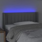 vidaXL Cabecero con LED de tela gris claro 83x16x78/88 cm vidaXL Cabecero con LED de tela gris claro 83x16x78/88 cm