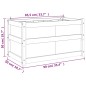 vidaXL Jardinera madera maciza Douglas 90x50x50 cm vidaXL Jardinera madera maciza Douglas 90x50x50 cm
