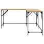 vidaXL Escritorio madera de ingeniería roble Sonoma 149x149x75 cm vidaXL Escritorio madera de ingeniería roble Sonoma 149x149x75 cm
