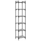 vidaXL Librería 6 estantes madera ingeniería gris Sonoma 40x30x188 cm vidaXL Librería 6 estantes madera ingeniería gris Sonoma 40x30x188 cm