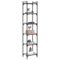 vidaXL Librería 6 estantes madera ingeniería gris Sonoma 40x30x188 cm vidaXL Librería 6 estantes madera ingeniería gris Sonoma 40x30x188 cm