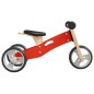 vidaXL Bicicleta de equilibrio para niños 2 en 1 roja
