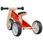 vidaXL Bicicleta de equilibrio para niños 2 en 1 roja