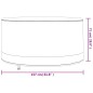 vidaXL Cubierta muebles jardín redonda Oxford 600D beige Ø 157x71 cm