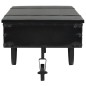 vidaXL Mesa de centro con ruedas madera ingeniería negro 110x52x43 cm vidaXL Mesa de centro con ruedas madera ingeniería negro 110x52x43 cm