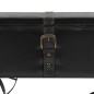vidaXL Mesa de centro con ruedas madera ingeniería negro 110x52x43 cm vidaXL Mesa de centro con ruedas madera ingeniería negro 110x52x43 cm