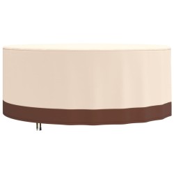 vidaXL Cubierta muebles jardín redonda Oxford 600D beige Ø 213x71 cm