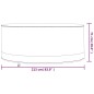 vidaXL Cubierta muebles jardín redonda Oxford 600D beige Ø 213x71 cm