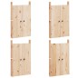 vidaXL Muebles de cocina de exterior 3 piezas madera maciza de pino vidaXL Muebles de cocina de exterior 3 piezas madera maciza de pino