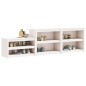 vidaXL Muebles de cocina de exterior 3 pzas madera maciza pino blanco vidaXL Muebles de cocina de exterior 3 pzas madera maciza pino blanco