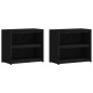 vidaXL Muebles de cocina de exterior 4 pzas madera maciza pino negro vidaXL Muebles de cocina de exterior 4 pzas madera maciza pino negro