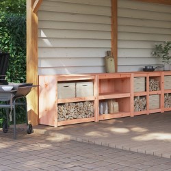 vidaXL Muebles de cocina exterior 2 pzas madera maciza abeto Douglas