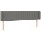 vidaXL Cabecero con LED de tela gris oscuro 163x16x78/88 cm vidaXL Cabecero con LED de tela gris oscuro 163x16x78/88 cm