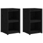 vidaXL Muebles de cocina de exterior 4 pzas madera maciza pino negro